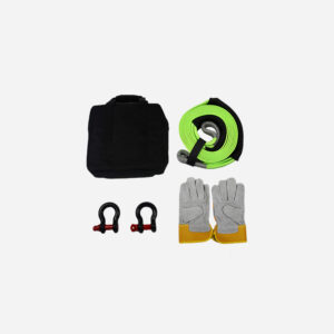 KWR-8TK 8T Recovery Tow Strap Kit with Shackles & Gloves