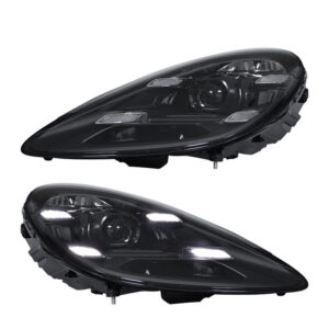 982 Cayman Boxster Front Light Upgrade 12V New LED Matrix Headlights Assembly 10000LM 6000K Projectors